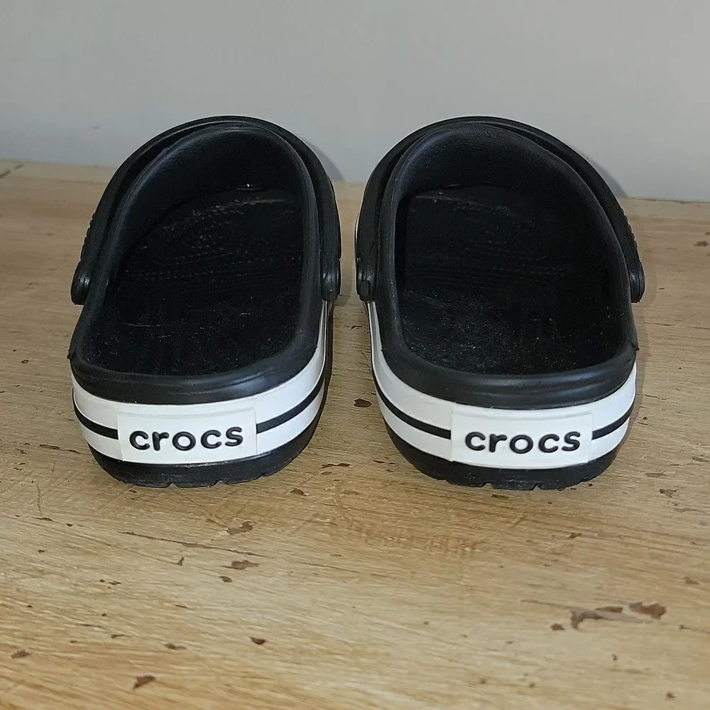 Crocs Crocband Kids Classic Clog Slip On Slides Black Star Wars Size 12